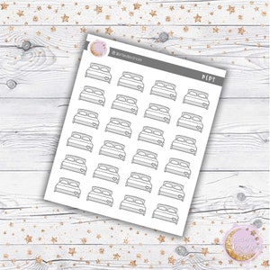 Make the Bed Doodle Stickers - Perfect for any Planner System!