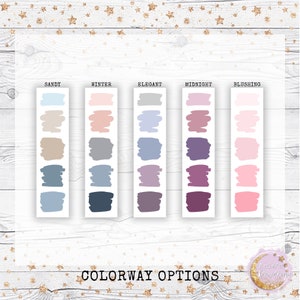 Mini Brushstroke Label Stickers Choose from Custom Color Palettes image 3