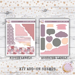 Les Fleurs Kit Add On Sheets - Neutral Weekly Planner Sticker Kit - A La Carte