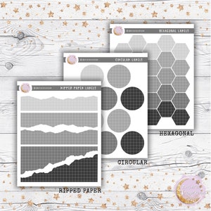 AExAPP Neutral Love Assorted Functional Stickers with Grid