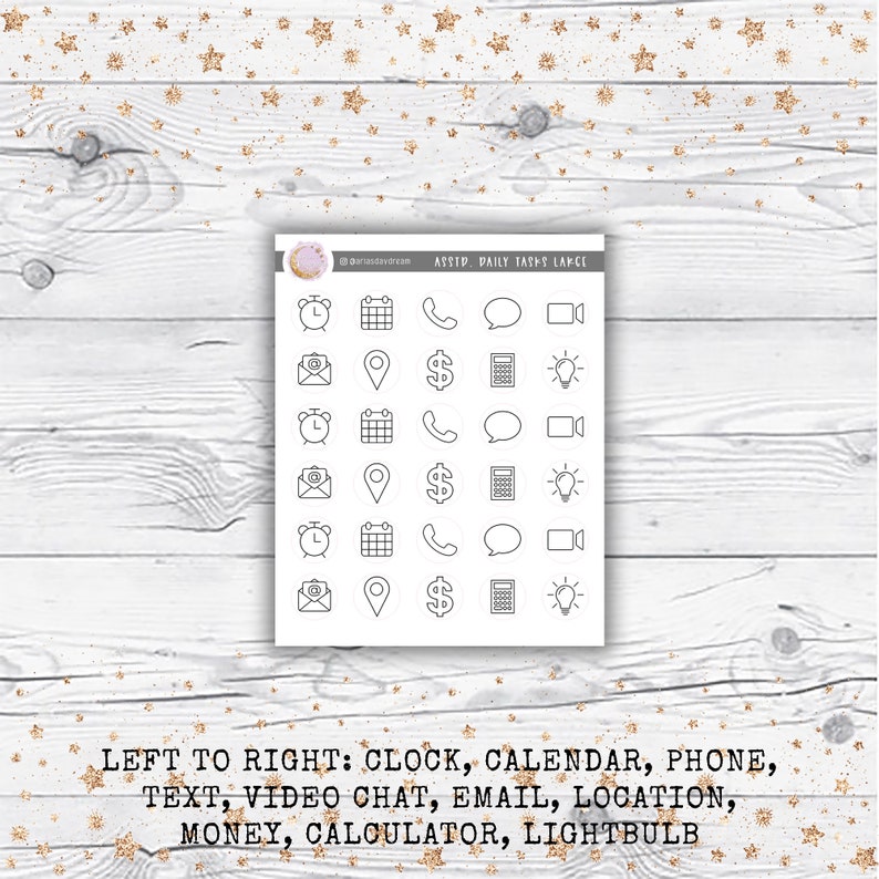 Minimal Simple Line Daily Task Icons - Perfect for Any Planner System ...