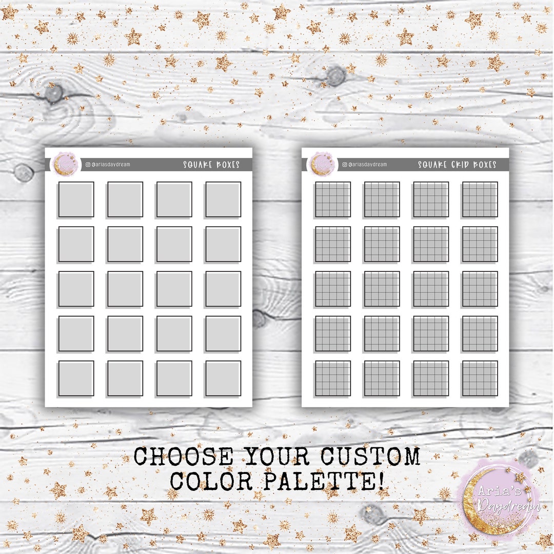 New Functionals - Square Boxes - Plain or With Grid - Choose Your Own ...