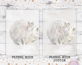 Floral Moon Vellum - Simple Line Florals