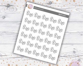 Dumbbell Doodle Stickers - Perfect for any Planner System!