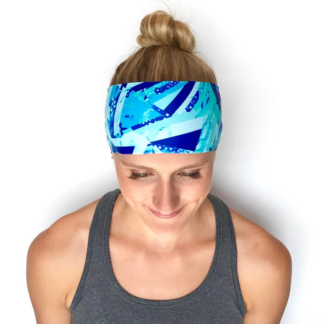 Black Fitness Headband Workout Headband Running Headband Etsy