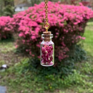 Amaranth Bottle Pendant