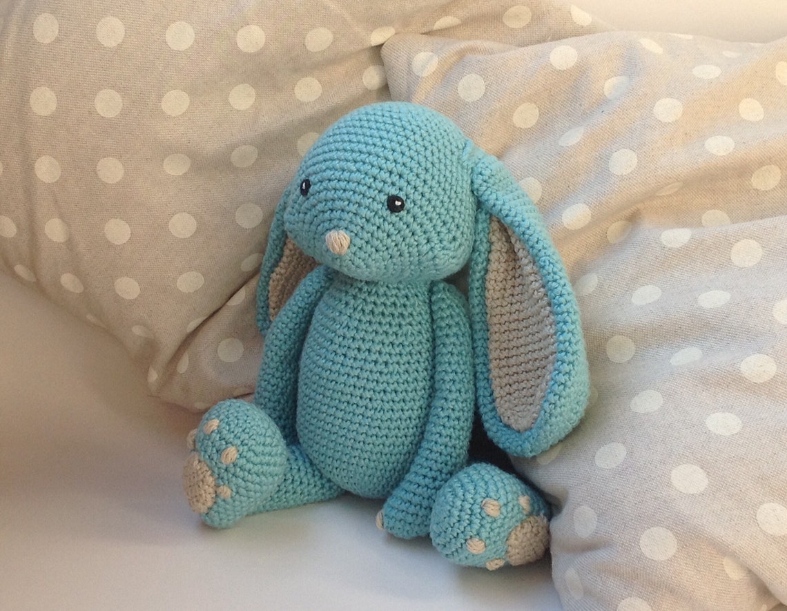 Bunny Baby Toy Crochet Bunny Handmade Animal Toy Bunny Baby Etsy