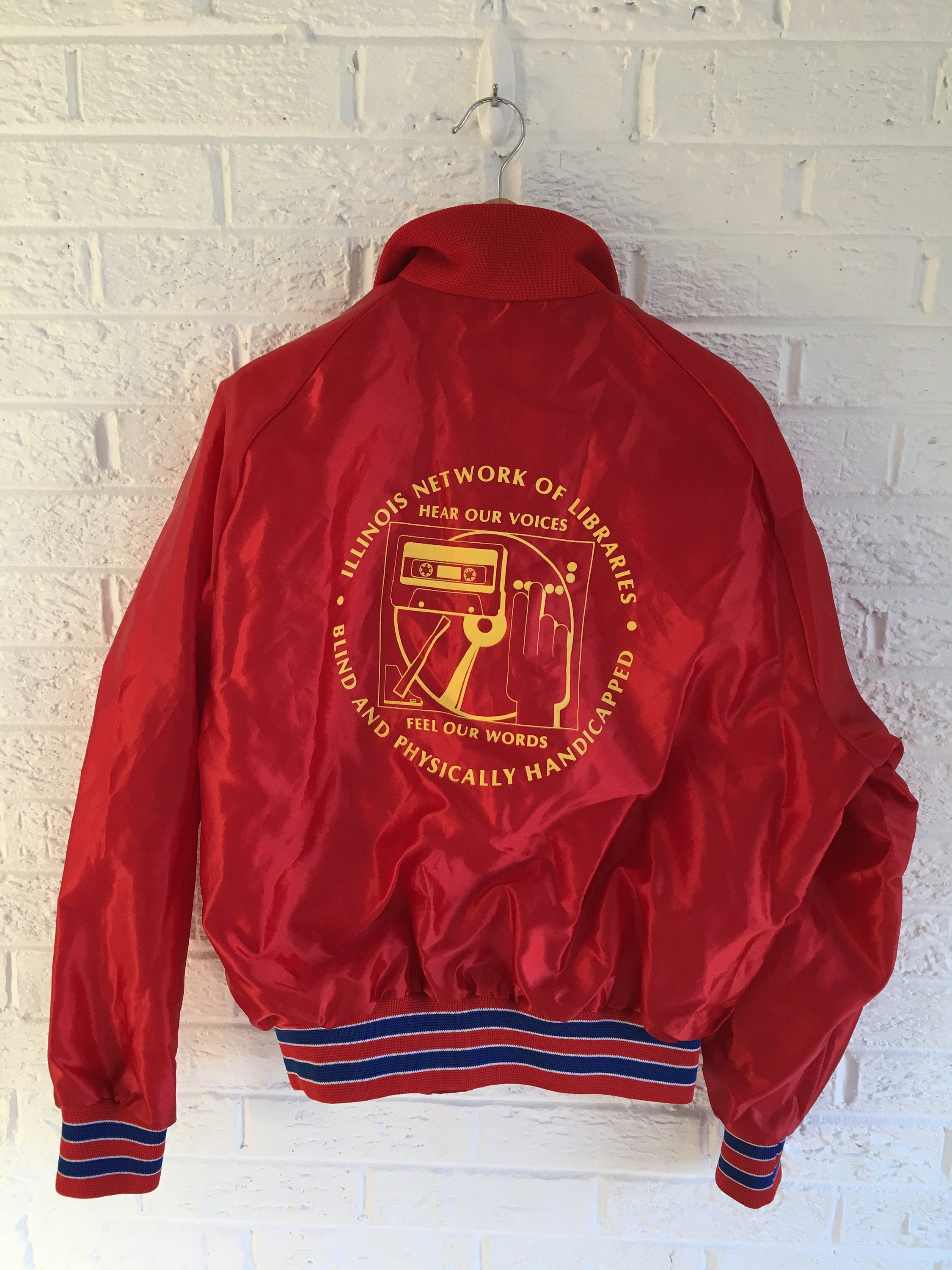 Vintage Deadstock Blind DJ jacket super unique...amazing logo