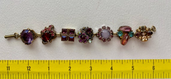 Sparkly Bracelet made from Repurposed Vintage Pur… - image 10