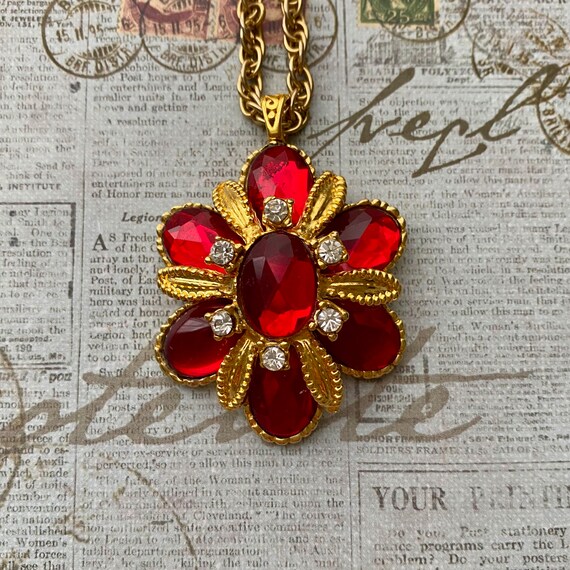Christmas Pendant Necklace from Reclaimed Vintage… - image 4