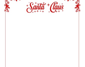 Letter from Santa- Santa Claus - INSTANT DOWNLOAD - Printable PDF with Editable Text