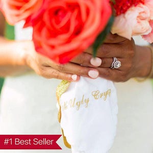 Conjunto de regalo de dama de honor de 6 pañuelos que lloran™ sin feo por fichas de boda: boda hecha a mano