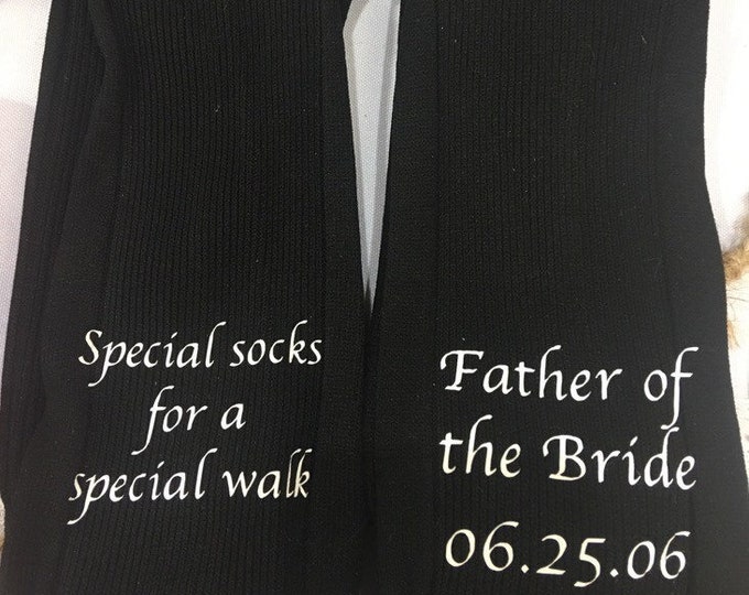 Father of The Bride Socks by Wedding Tokens- Personalized Sale