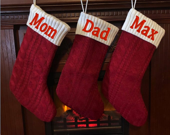 Christmas Stocking Embroidered