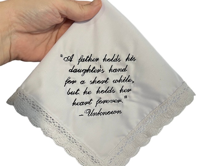 Father of the Bride Wedding Handkerchief