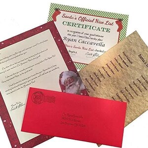 Carta de Papá Noel enviada por correo: carta de Papá Noel personalizada
