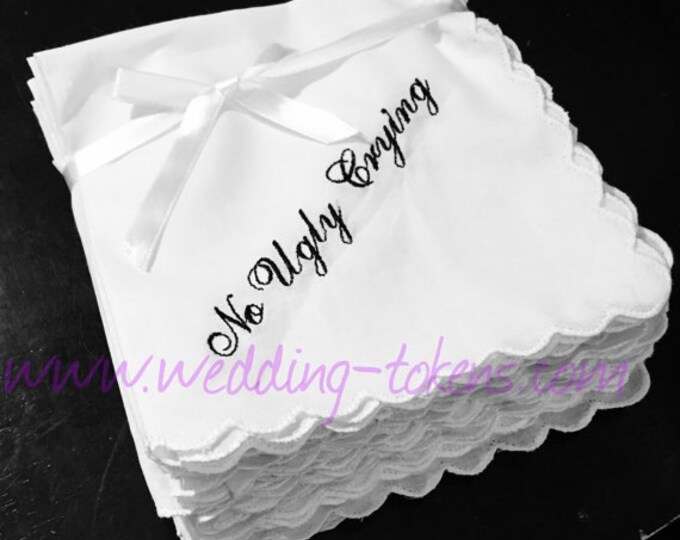 Set of 150 No Ugly Crying Handkerchiefs