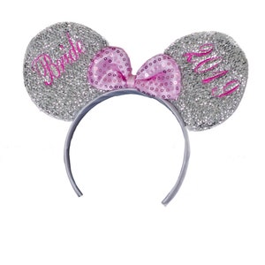 Orejas de boda personalizadas bordadas por fichas de boda