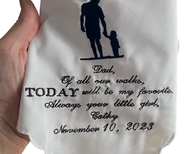 Father of the Bride Wedding Handkerchief