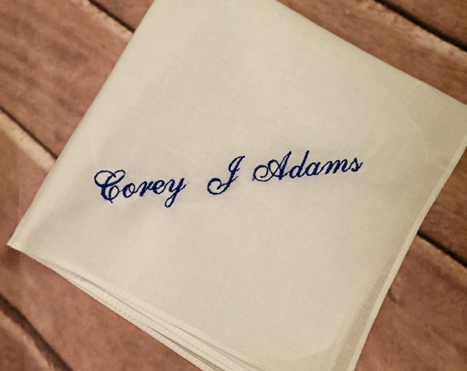 Handkerchief with an added name