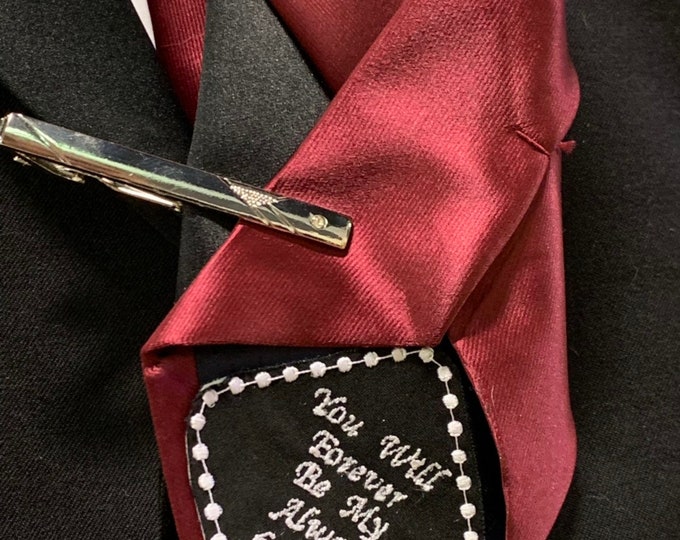 Groom Tie Patch- Embroidered Patch-Iron On- by Wedding Tokens