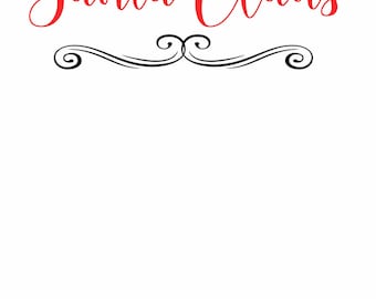 Letter from Santa- Santa Claus - INSTANT DOWNLOAD - Printable PDF with Editable Text