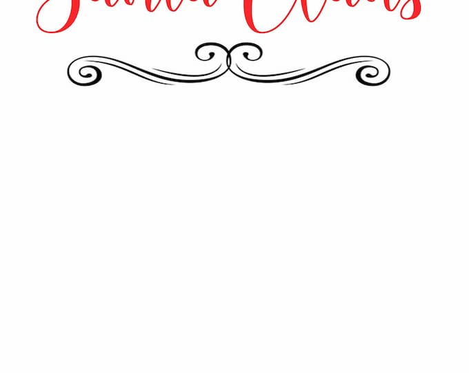 Letter from Santa- Santa Claus - INSTANT DOWNLOAD - Printable PDF with Editable Text