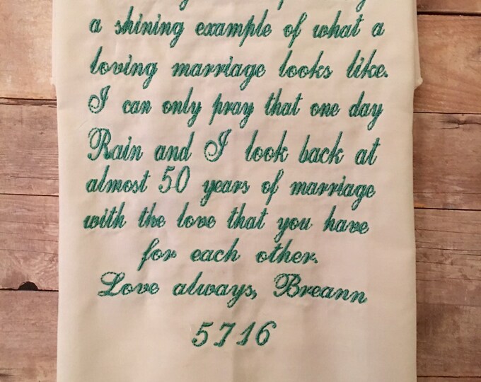 Grandparents wedding handkerchief
