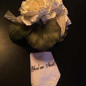 Eres el próximo pañuelo de boda - Ramo de novia Holder por Wedding Tokens