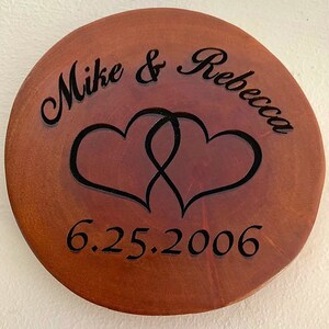 Posavasos grabados personalizados: su elección de diseño o palabras- Conjunto de 4 posavasos por fichas de boda