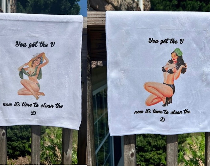 Thank You C*m Again Wash Rag- C*m Towel- Anniversary Gift, Gift For Him, Funny Gift