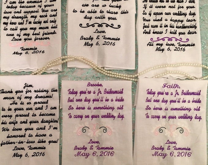 Custom Poem Handkerchief