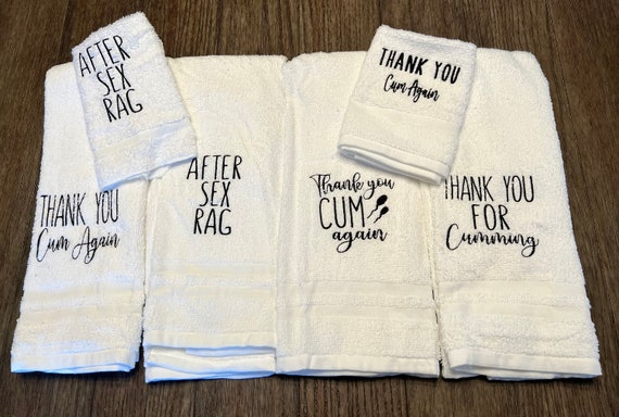Thank You Cm Again Wash Rag Cm Towel Anniversary Gift, Gift for Him, Funny  Gift, Several Designs, Valentines Gift 