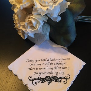 Listo para enviar- Pañuelo de boda Flower Girl por wedding tokens