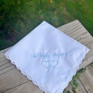 No Ugly Crying Wedding Handkerchief - Bridesmaid Gift