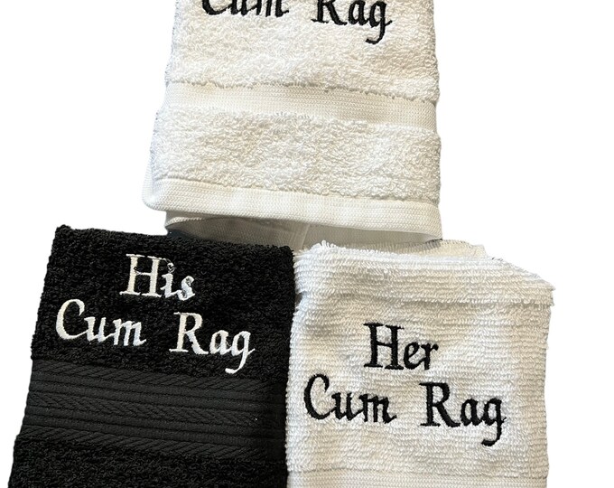 After Sex Rag Set of 3 - Funny Washcloths set of 3