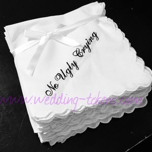 Set de 20 pañuelos que lloran sin feo por fichas de boda en Etsy