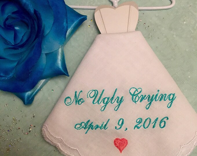 Set of 11 No Ugly Crying Handkerchiefs by Wedding Tokens
