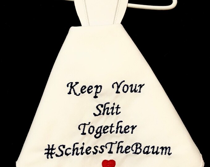 Keep Your Shit Together Wedding Handkerchief With an Added Hanger by Wedding Tokens