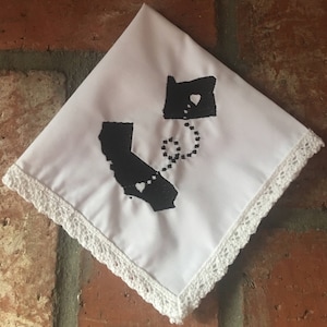 Mejores amigos, Dama de honor, Dama de honor Pañuelo de estado personalizado por fichas de boda