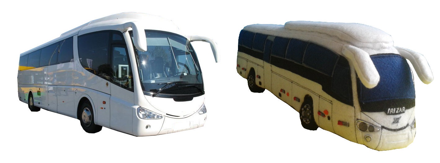 Plush bus replica, Plush car replica, Plush toy from photo, Stuffed bus toy, Plush bus toy, Stuffed car,  Made to order