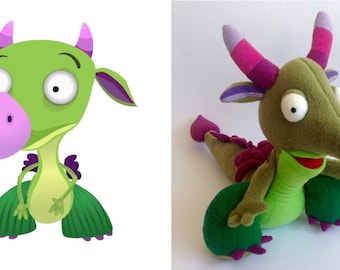 Plush toy from photo, Draco plush toy, Plush toy from picture, Stuffed animal, Stuffed with plush toy, Custom plush toy, Handmade gifts