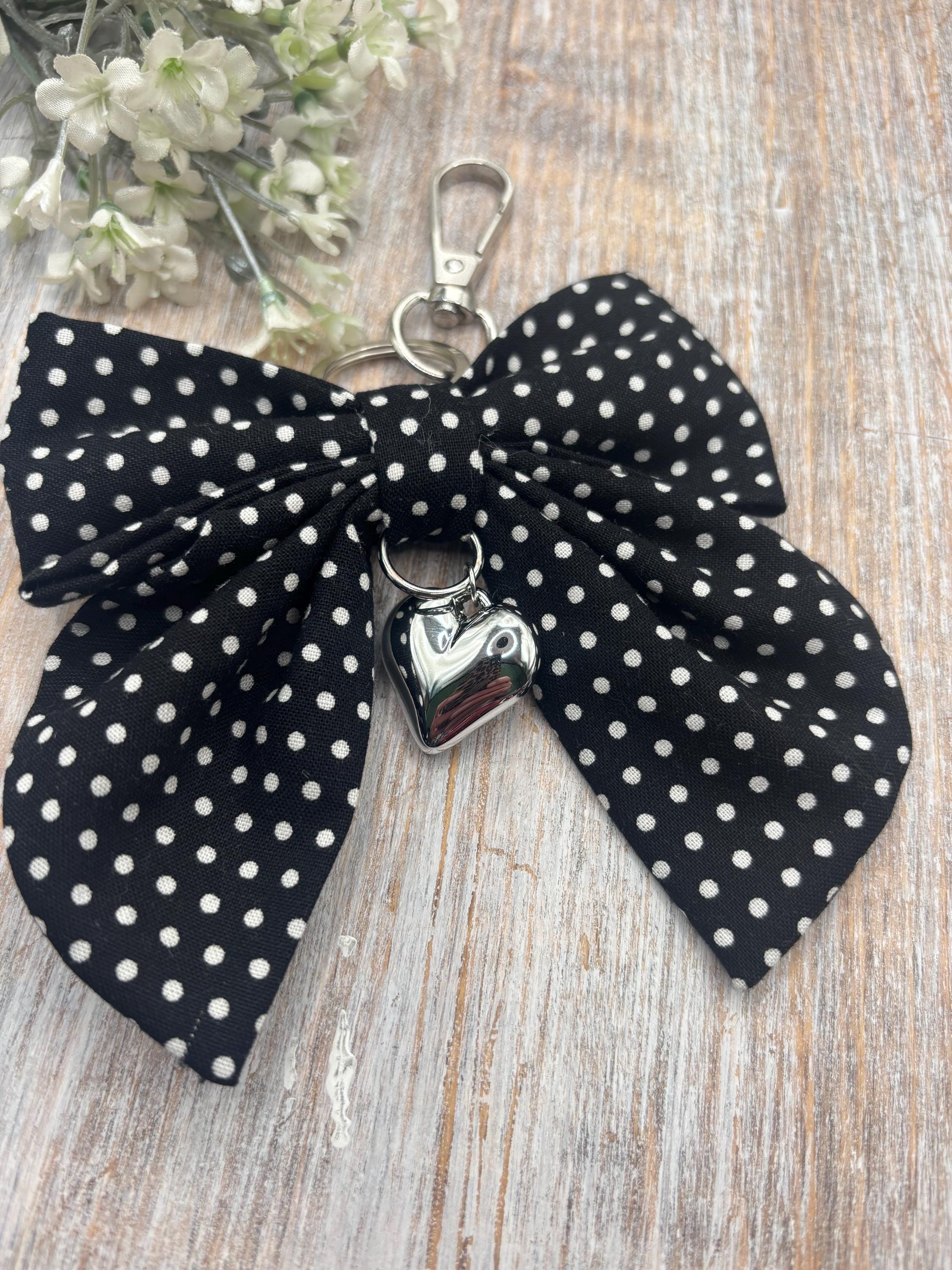 Bow Bag Charm Keychain, Heart Keychain Accessory Purse Handbags ...