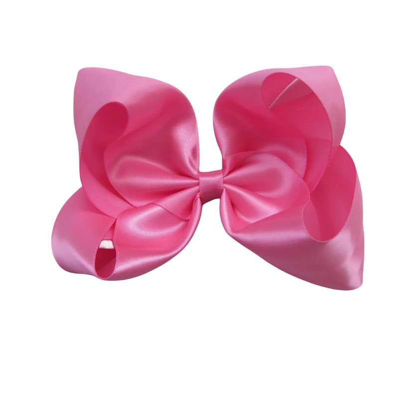 5 inch pink satin Hair Bow,birthday gift,kids gift C