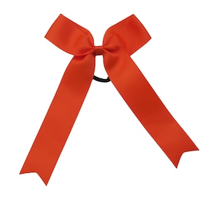 8 inch red Hair Bow,cheer bow,kids gift,birthday gift,christmas gift Orange