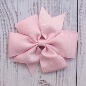 3.5 inch pink Hair Bow,pinwheel bow,birthday gift 1