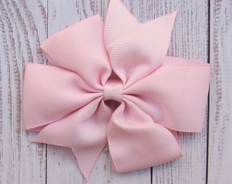 3.5 inch pink Hair Bow,pinwheel bow,birthday gift
