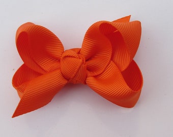 3 inch orange Hair Bow,baby bow,kids gift