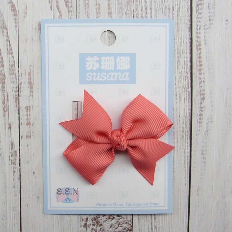 2.5 inch yellow plain hair bows, birthday gift bow,christmas bow image 9