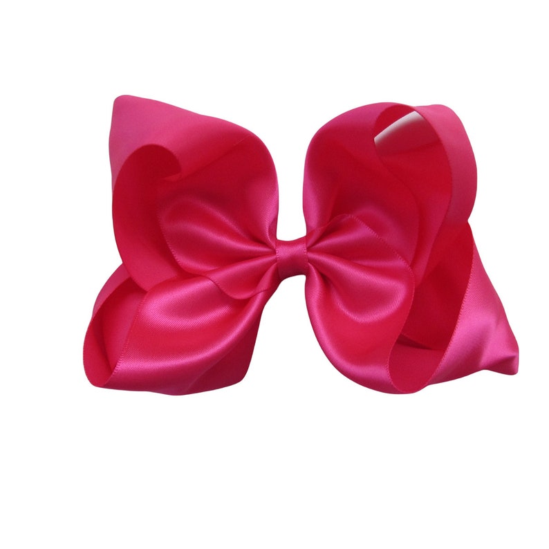 5 inch pink satin Hair Bow,birthday gift,kids gift A